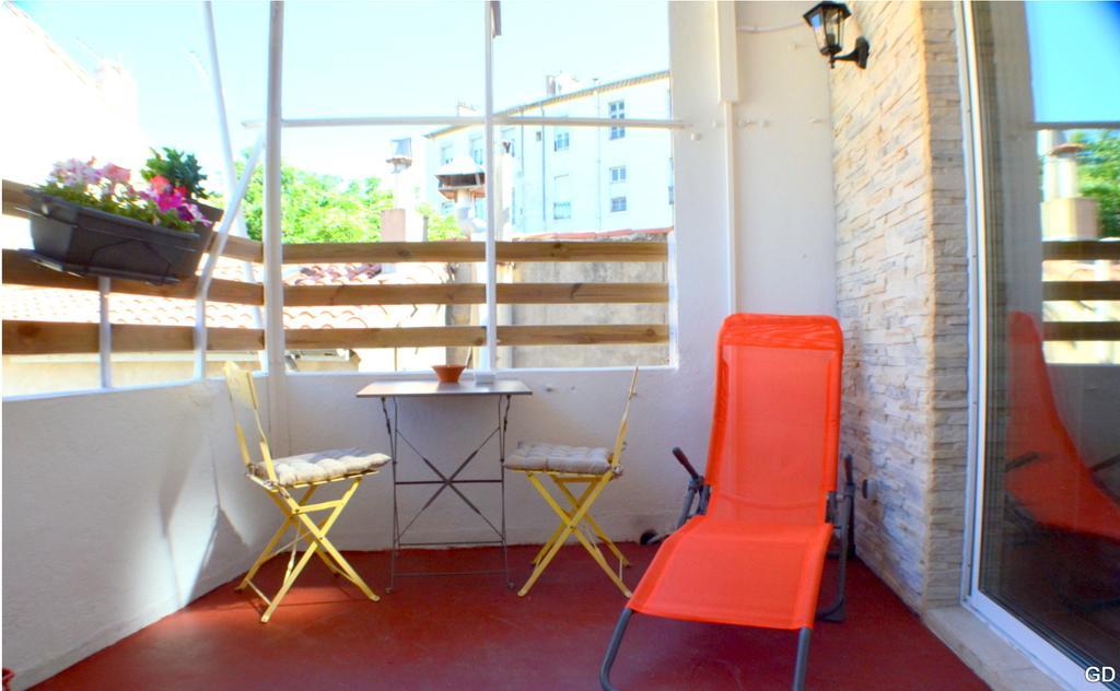 Beziers Studio Terrasse Exterior foto