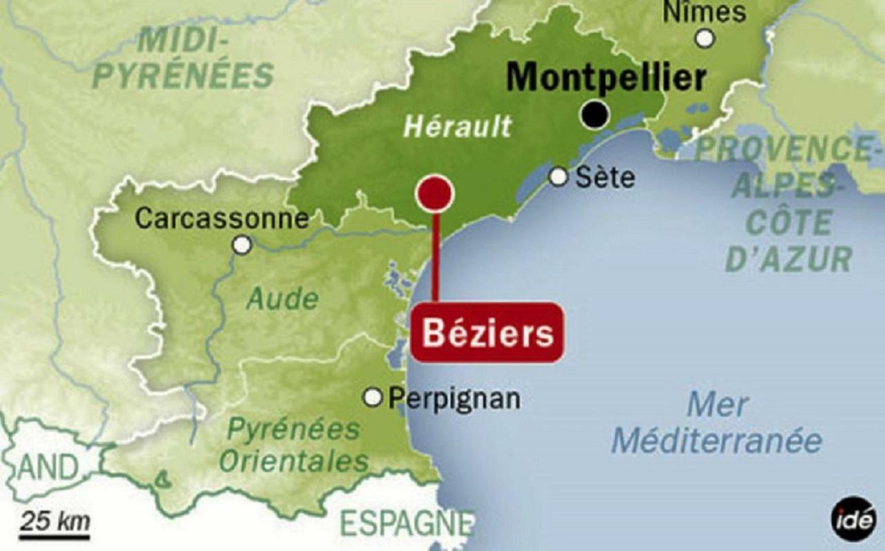 Beziers Studio Terrasse Exterior foto