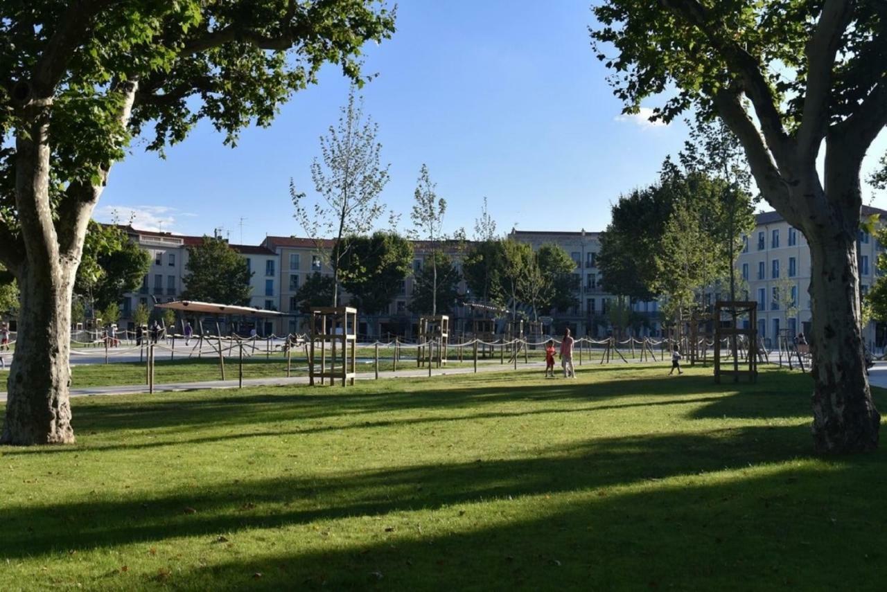Beziers Studio Terrasse Exterior foto